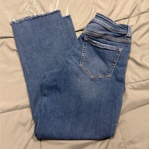 Vervet Straight Raw Hem Jeans
